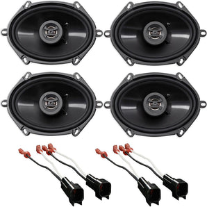 Hifonics 6x8" Front+Rear Speaker Replacement Kit For 1999-2002 Lincoln Navigator