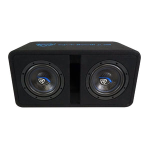 Rockville DV8K52 Dual 8" K5 1600w Car Subwoofers+Vented Sub Enclosure Box/2 Ohm