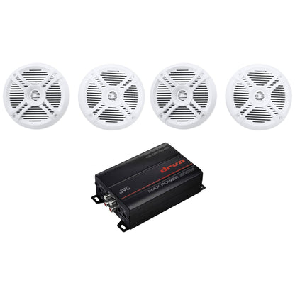 KS-DR1004D Amplifier & RMSTS65W White Marine Speakers