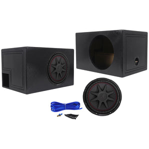 Kicker 43CVR122 COMPVR 12" 800 Watt Car Audio Subwoofer+Vented Sub Box Enclosure