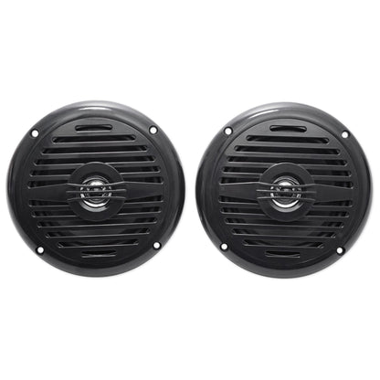 KICKER KMC3 Gauge Hole Digital Media Bluetooth Receiver+(2) 5.25" Black Speakers