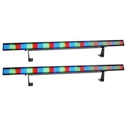 (2) COLORSTRIP 4 Channel DMX LED DJ Light Bar Effects Color Strips