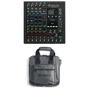 Mackie ONYX8 8-Channel Mixer w/ Multi-Track USB/3-Band EQ+Bluetooth+Carry Bag