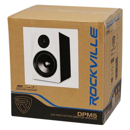 (2) DPM5W 5.25" 300W Active Studio Monitors + Monitor Stands + Isolation Pads
