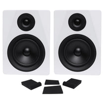 (2) DPM5W Dual Powered 5.25" 300W Active Recording Studio Monitors + Pads