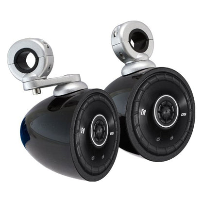 DSC40 4" Speakers with KMMTES Wakeboard Tower Enclosures (Pair)