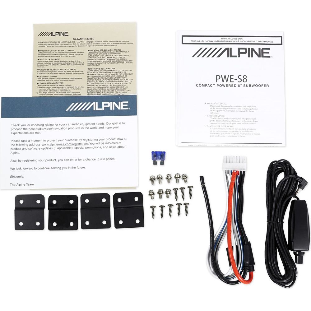 Alpine PWE-S8 Slim Under-Seat 8