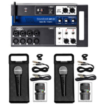 Ui12 12-Input Digital Mixer Bundle with Wifi, App Control, Recording, Mics & Cables
