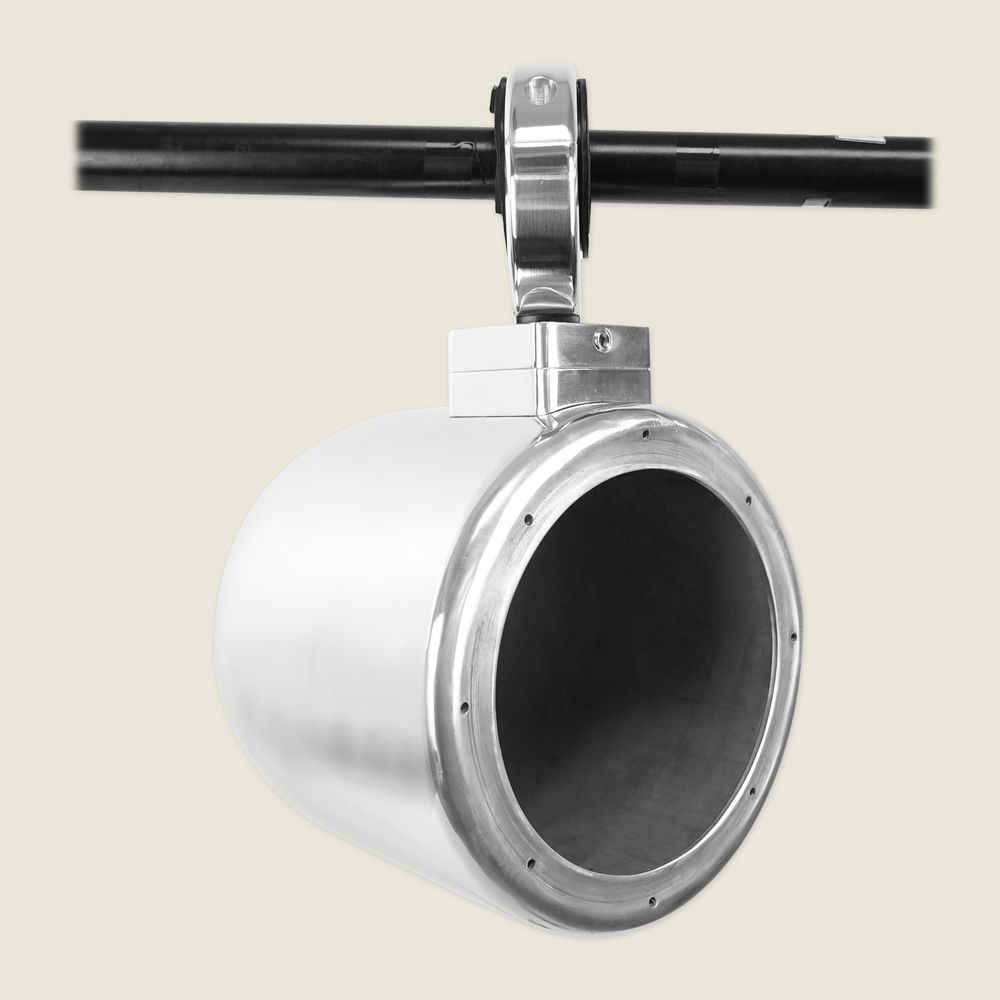 5.25" 360 Degree Swivel Chrome Surface Mount Boat Speakers