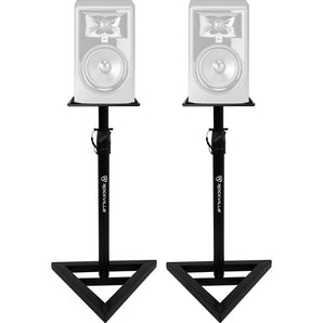 2) Rockville Adjustable Studio Monitor Speaker Stands For JBL 305P MKII Monitors