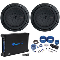 (2) 48CWR82 COMPR8 8" 12000w Car Audio Subwoofers+Mono Amplifier+Amp Kit