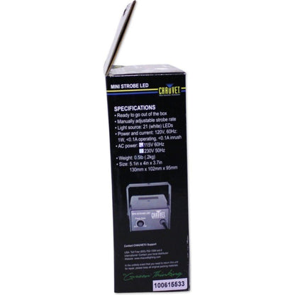 Chauvet DJ MINI Strobe LED FX Light with Variable Speed (replaces CH-730)