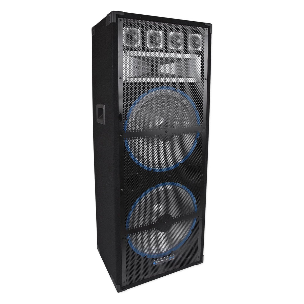 (2) VRTX215LED Dual 15" 7-Way 3600W Passive Speaker Cabinets w/LED