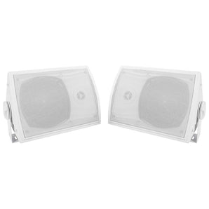 (4) Rockville HP5S 5.25" Marine Box Speakers with Swivel Bracket For Boats