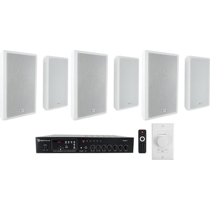 RCS80-1 + Rock Slim 70W 6-Pack + VOL70100 White