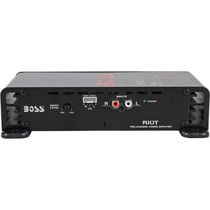 Boss Audio Riot Series R1002 200 Watt 2-Channel Car Audio Power Amplifier Amp