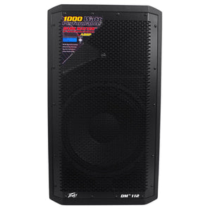 2 Peavey DM 112 Dark Matter 12" 1000w Powered PA DJ Speakers+Rolling Travel Bags