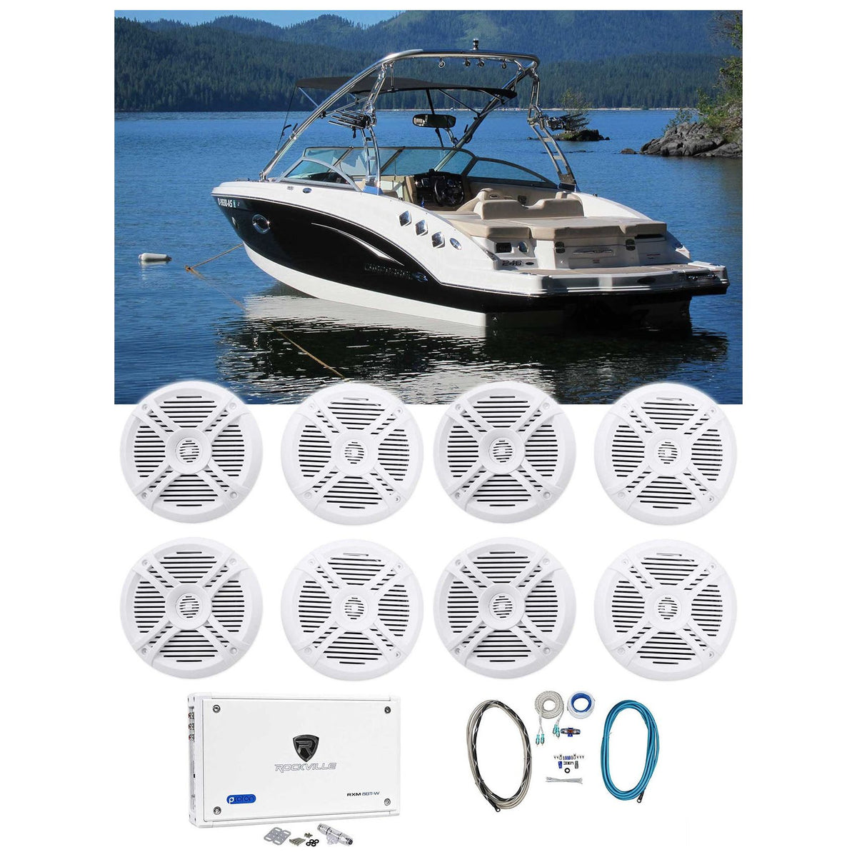 4-Pair RMSTS65W+RXM8BTW BOAT