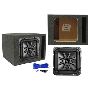 KICKER 45L7R102 10" 1000 Watt L7R Car Subwoofer Solo-Baric Sub+Enclosure Box