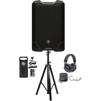 SRT210 10" Powered DJ PA Speaker With Bluetooth, Stand, Headphones & Mic