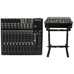 Mackie 1402VLZ4 14-Ch. Compact Analog Low-Noise Mixer w/ 6 ONYX Preamps+Stand