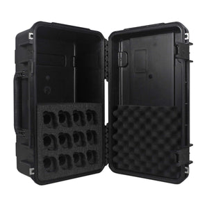 SKB 3i-2011-MC12 Injection Molded Hard Case w/Foam for (12) Microphones+Storage