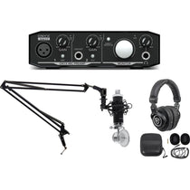 Gaming Streaming Twitch Bundle with Microphone, Headphones and Boom Arm