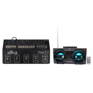 Chauvet DJ Foot C-2 36-Channel DMX Foot Controller, MIDI Input w/Display+Speaker