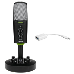 Mackie Chromium USB Recording Podcast Streaming Microphone + iPhone/iPad Cable