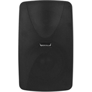 (12) 5.25" Black Wall Speakers+Multi Room Amp For Restaurant/Office/Cafe/Bar