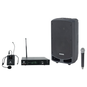 Samson Expedition XP310W 10" Portable PA Bluetooth Speaker+Mic+Wireless Headset