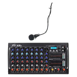 Peavey XR S 8-Ch Bluetooth Soundboard Mixing Console Mixer+Choir Mic For Church