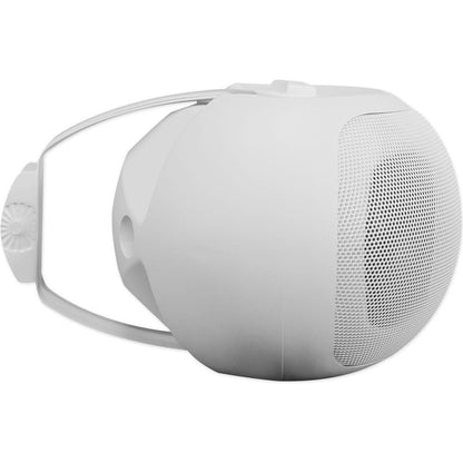 Commercial Amplifier + 2 White Dual 4" 70V Patio Wall Speakers