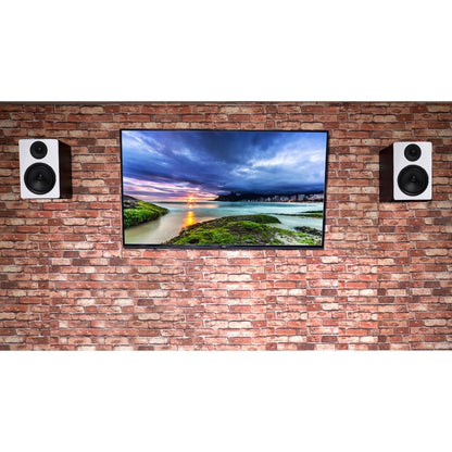 APM6W 6.5" Powered Studio Monitor Speakers+Swivel Wall Brackets