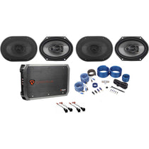 RV68.3A 6x8" Speakers 2-Pack + RXA-F1 Amplifier Bundle