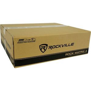 Rockville ROCK MATRIX Multi Room Home Receiver+8) 5.25" Slim White Wall Speakers