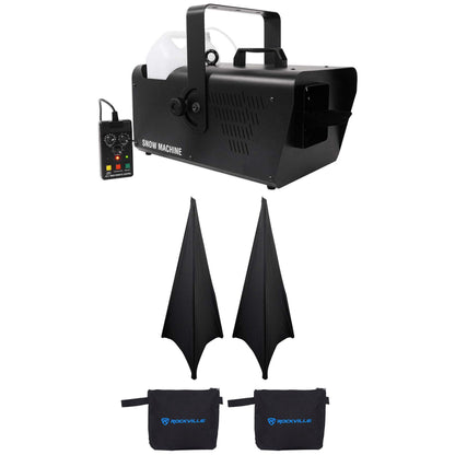 SM 250 Snow Machine with (2) RSC7B Tripod Speaker Scrims