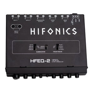 Hifonics HFEQ-2 1/2 Din 4-Band Equalizer w/ 9-Volt Line-Driver Signal Processor