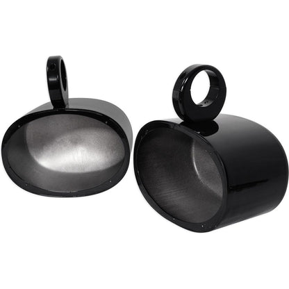 MAC69B Black 6x9" Wakeboard Tower Pods 2-Pack + MAC360B Swivel Clamps Bundle