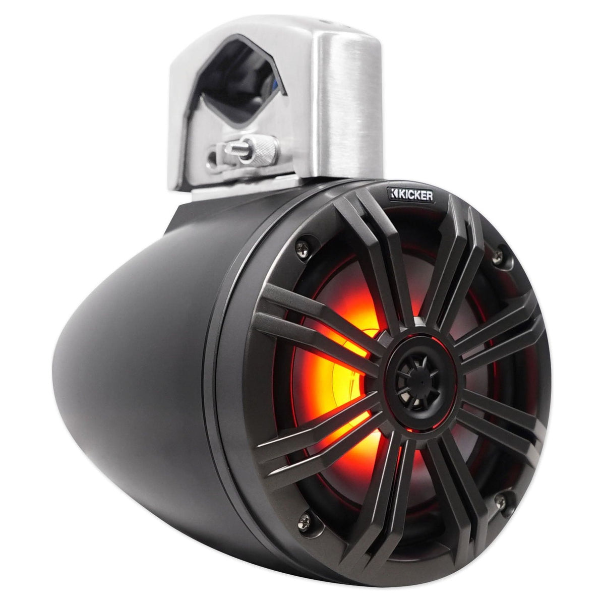 45KMTC65 6.5" LED Tower Speakers + WET75.2 Amplifier + RMWK8 Wire Kit for RZR/ATV/UTV