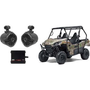 (2) 6.5" Rollbar Roll Cage Tower Speakers+MTX 2-Channel Amp For Kawasaki TERYX