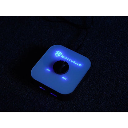 (2) PARTY STAND LED Speaker Stands with Scrim Covers