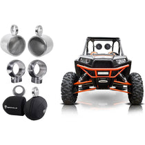 MAC80S 7.7" 360 Degree Swivel Tower Speaker Pods+Covers RZR/ATV/UTV