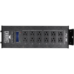 (2) Chauvet PRO-D6 6 Ch 20A DMX-512 Dimmer Switch Packs 115V/230V+Haze Machine