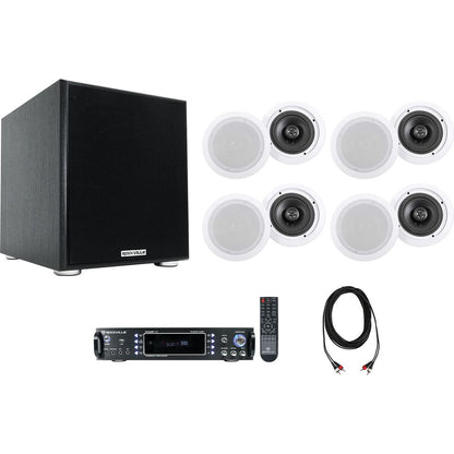 RPA60BT 8-Pack + Rock Shaker 10 Subwoofer Bundle