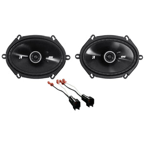 Kicker 6x8" Front Factory Speaker Replacement Kit For 2005-2006 Ford Mustang