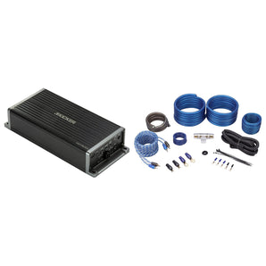 KICKER KEY5001 500 Watt Smart Mono Amplifier w/Bass Processor+Amp Kit 47KEY5001