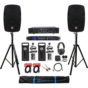 Karaoke Machine+Recording System W/10" Speakers+(2) Mics+Vocal Effects/9-Band EQ