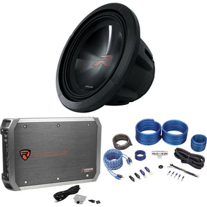 Alpine Type-R R2-W12D2 12" 750w RMS Car Audio Subwoofer+Mono Amplifier+Amp Kit