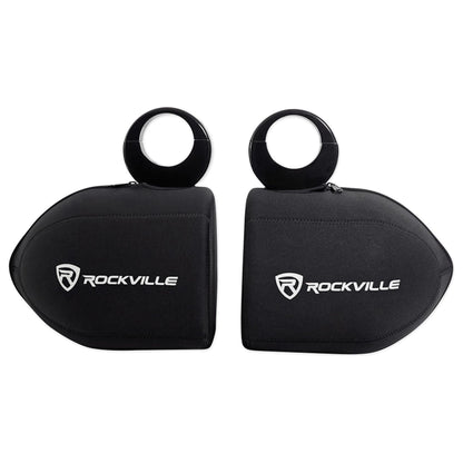 12KMTES Wakeboard Tower Enclosures For 6-Inch + 6.5-Inch Speakers + Covers